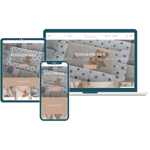 Design Mockup im Bereich Baby