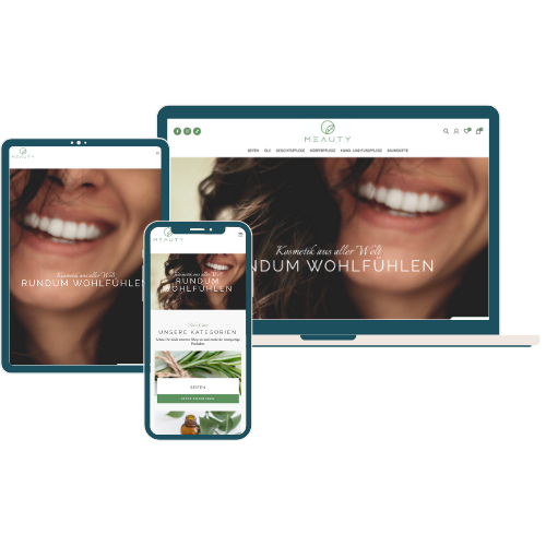 Design Mockup im Bereich Kosmetik