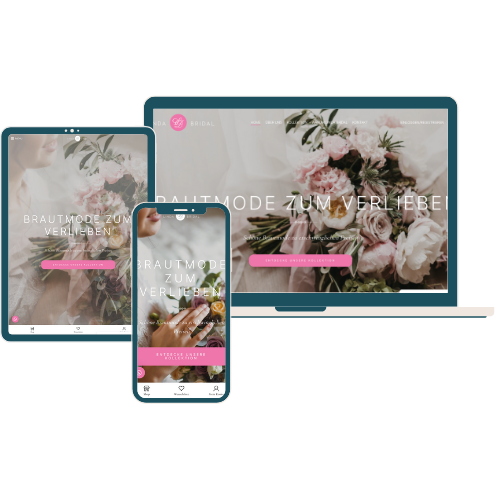 Design Mockup im Bereich Hochzeit